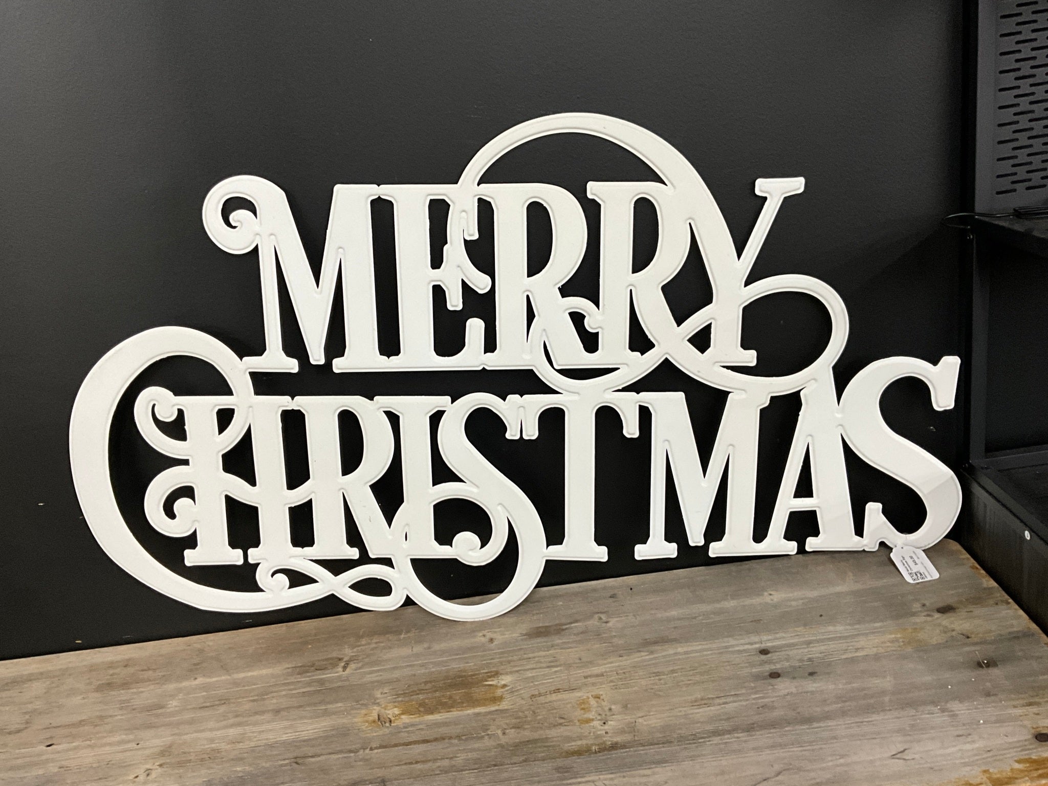 Metal Merry Christmas Sign